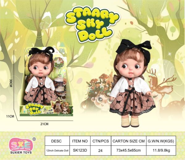 12寸全搪胶大头娃娃森林系列