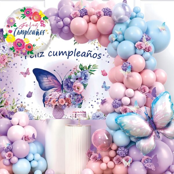 西语气球FelizCumpleaño生日快乐气球套装派对布置装饰品XY-07558