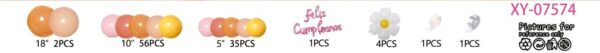 西语气球FelizCumpleaño生日快乐气球套装派对布置装饰品XY-07574