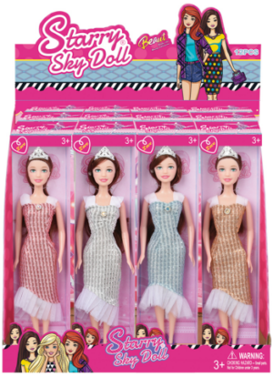 Starry sky11.5寸无关节空心娃娃SK029D（12只/盒）