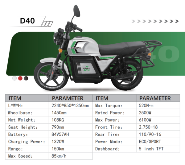 摩托车RUILONG D40